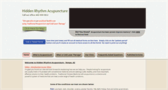 Desktop Screenshot of hiddenrhythmacupuncture.com