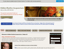Tablet Screenshot of hiddenrhythmacupuncture.com